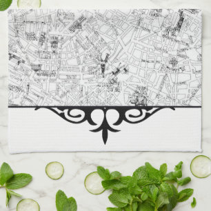 Paris Map Tea Towel