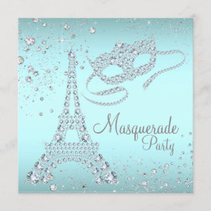 Paris Masquerade Party Invitation