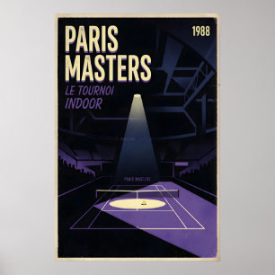 Paris Masters Wall Art Indoor Tennis Court Graphic
