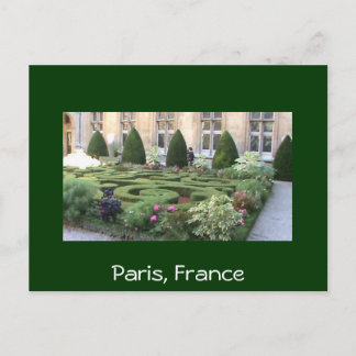 Paris Maze garden Postcard