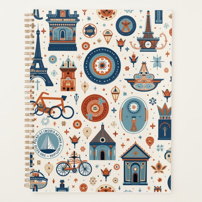 Paris Memorable Notebook Planner (Front)