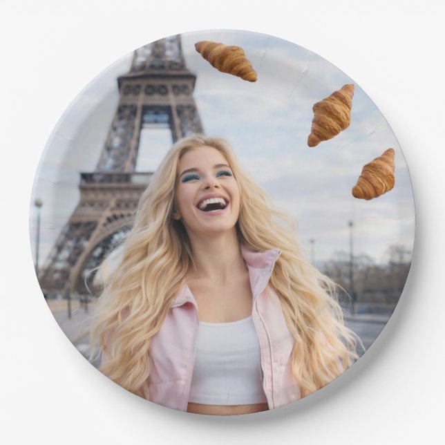 PARIS - MERCI BEAUCOUP PAPER PLATE (Front)