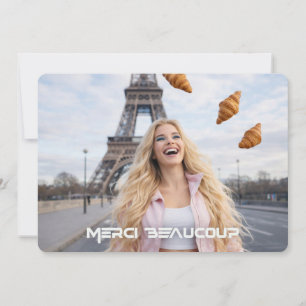 PARIS - MERCI BEAUCOUP THANK YOU CARD