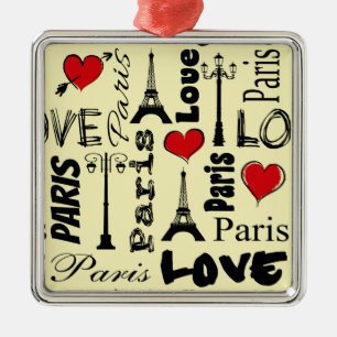 Paris Metal Tree Decoration