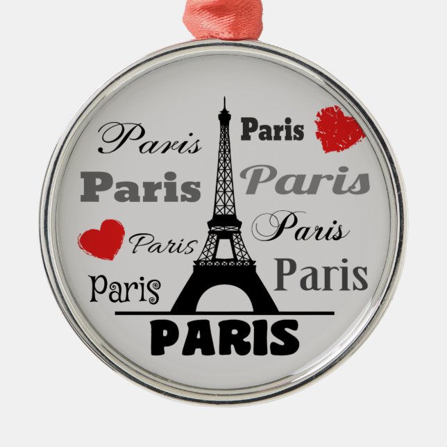 Paris Metal Tree Decoration (Front)