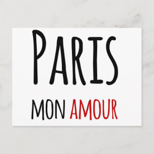 Paris, mon amour postcard
