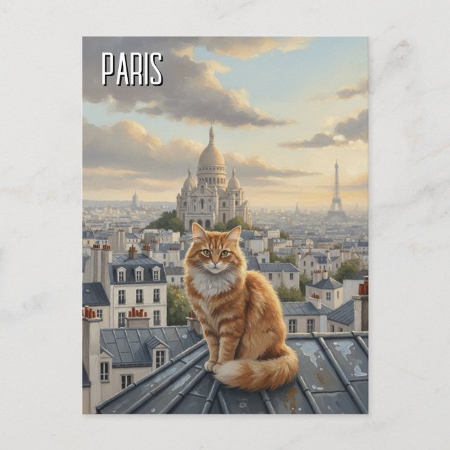 Paris Montmartre Postcard (Front)