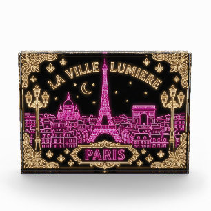 Paris Neon Design Photo Block