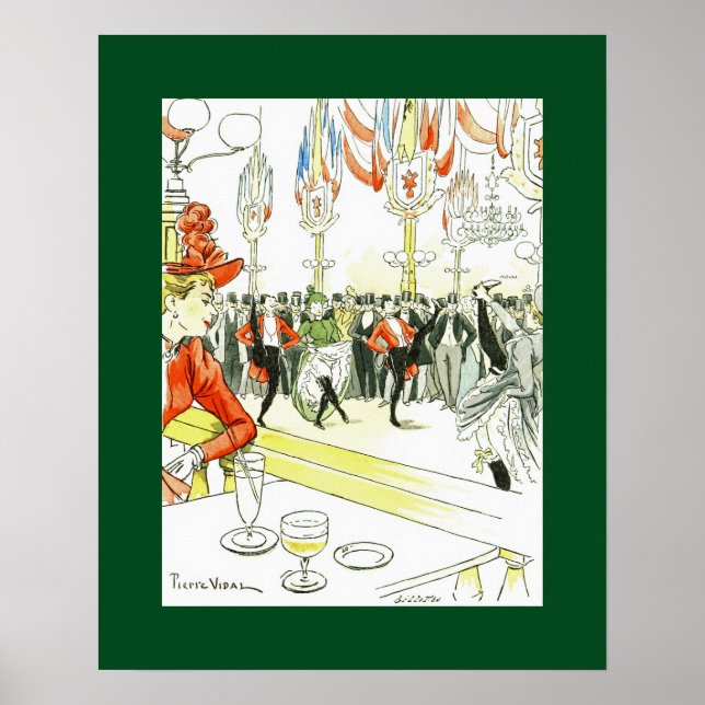 Paris Night Life ~Pierre Vidal ~*Change Mat Colour Poster (Front)