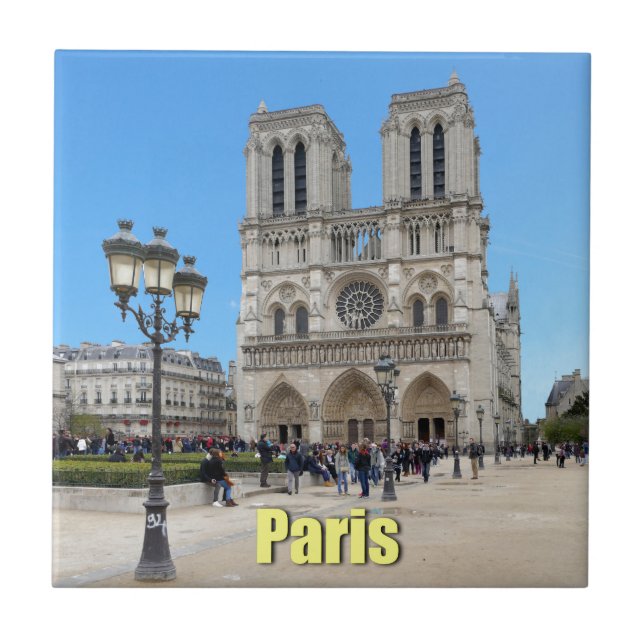 PARIS Notre Dame Ceramic Tile (Front)