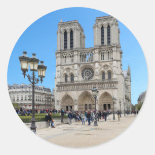 PARIS Notre Dame Classic Round Sticker