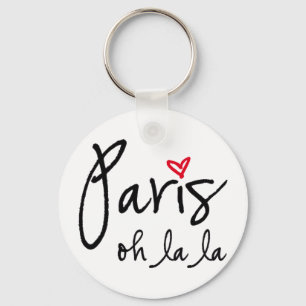 Paris oh la la key ring