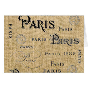 Paris on Burlap