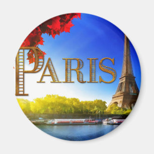 Paris on the Seine Magnet