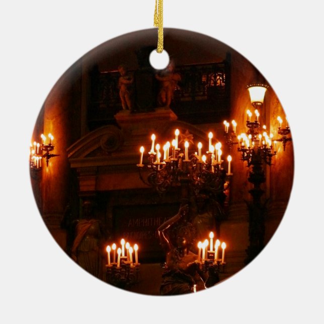 Paris Opera House / Palais Garnier Ceramic Tree Decoration (Back)