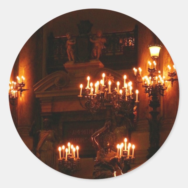 Paris Opera House / Palais Garnier Classic Round Sticker (Front)