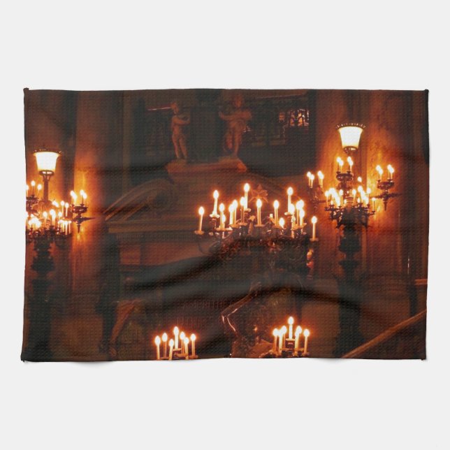 Paris Opera House / Palais Garnier Tea Towel (Horizontal)