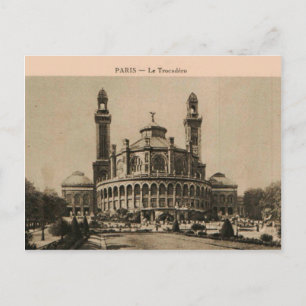 Paris Palace of Trocadero postcard around 1920