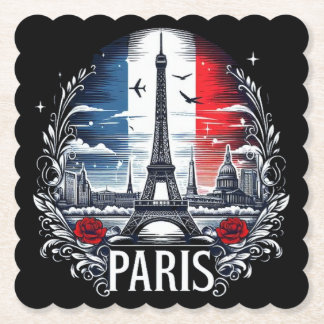 paris paper coaster