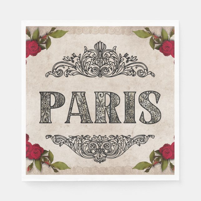 Paris Paper Napkin (Front)