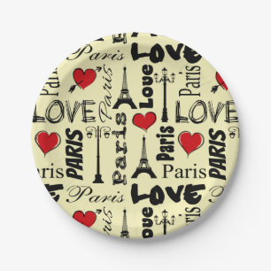Paris Paper Plate