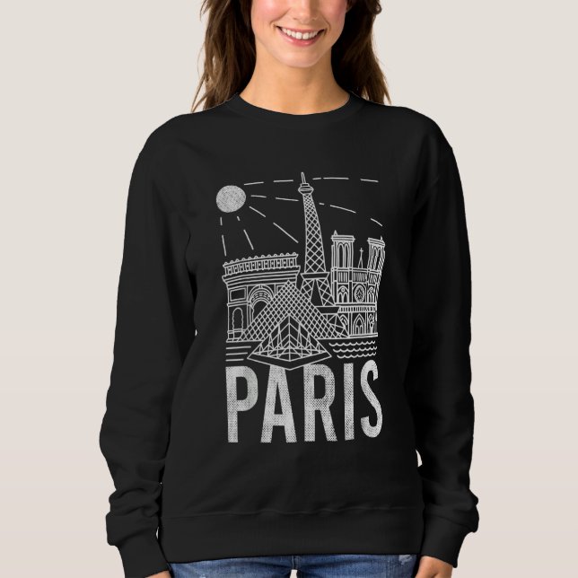 Paris  Paris Touris  France  Tee Paris 1 (Front)
