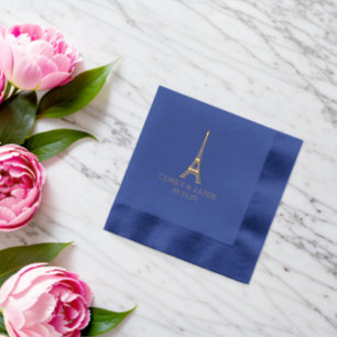 Paris Passport Foil Napkins