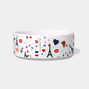 Paris pattern with Eiffel Tower Bowl