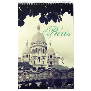 Paris Photography Montmartre Sacré-Coeur Photogra Calendar
