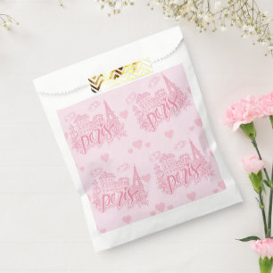 Paris Pink Favour Bag