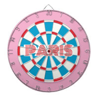 PARIS Pink Red White and Blue editable text Retro