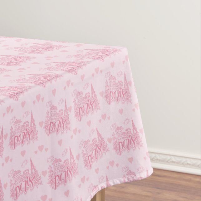 Paris Pink Tablecloth (In Situ)