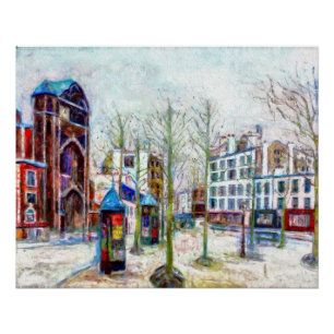 Paris, Place des Abbesses Poster