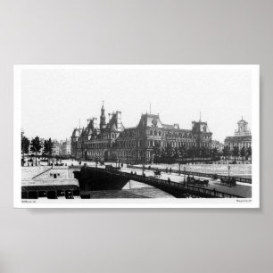 Paris Pont Bridge – Vintage Poster