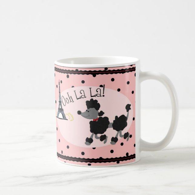 Paris Poodle Mug (Right)