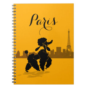 Paris poodle notebook