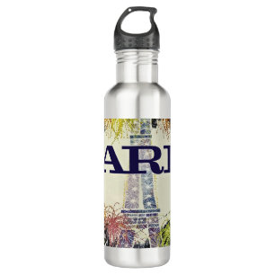 Paris: Poster 710 Ml Water Bottle