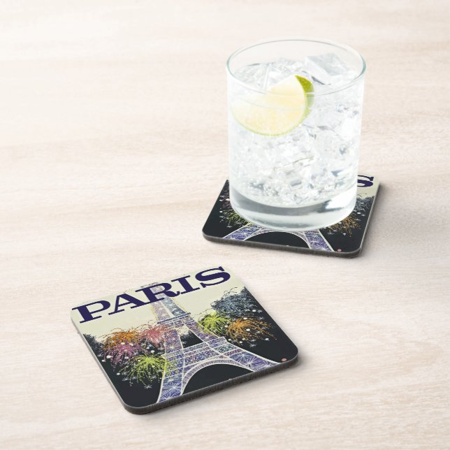 Paris: Poster Beverage Coaster (Right Side)