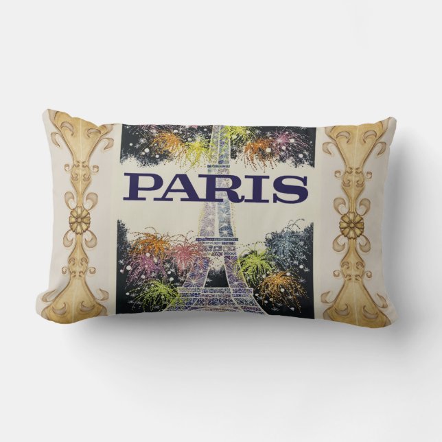 Paris: Poster Lumbar Cushion (Front)