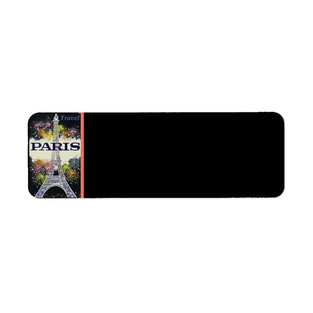 Paris: Poster Return Address Label (Front)