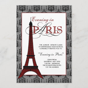 Paris Prom Invitations