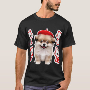 Paris Pup & Kitty Crew � Cute Beret Dog and Cat T-Shirt