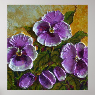 Paris' Purple Pansies Fine Art Poster