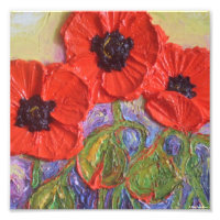 Paris' Red Poppies Fine Art Poster