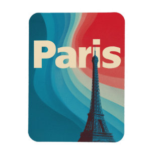 Paris retro magnet