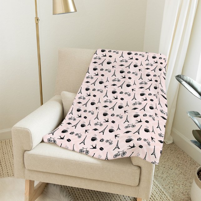 Paris Romance Fleece Blanket (Creator Uploaded)
