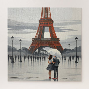 Paris Romance Under the Eiffel Tower Puzzle