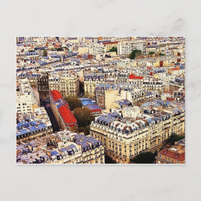 Paris Rooftops Postcard (Front)