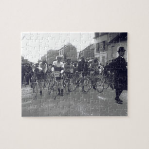 Paris–Roubaix Cycling Race Starting Line1908 Jigsaw Puzzle