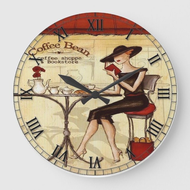 Paris Round Acrylic Wall Clock (Front)
